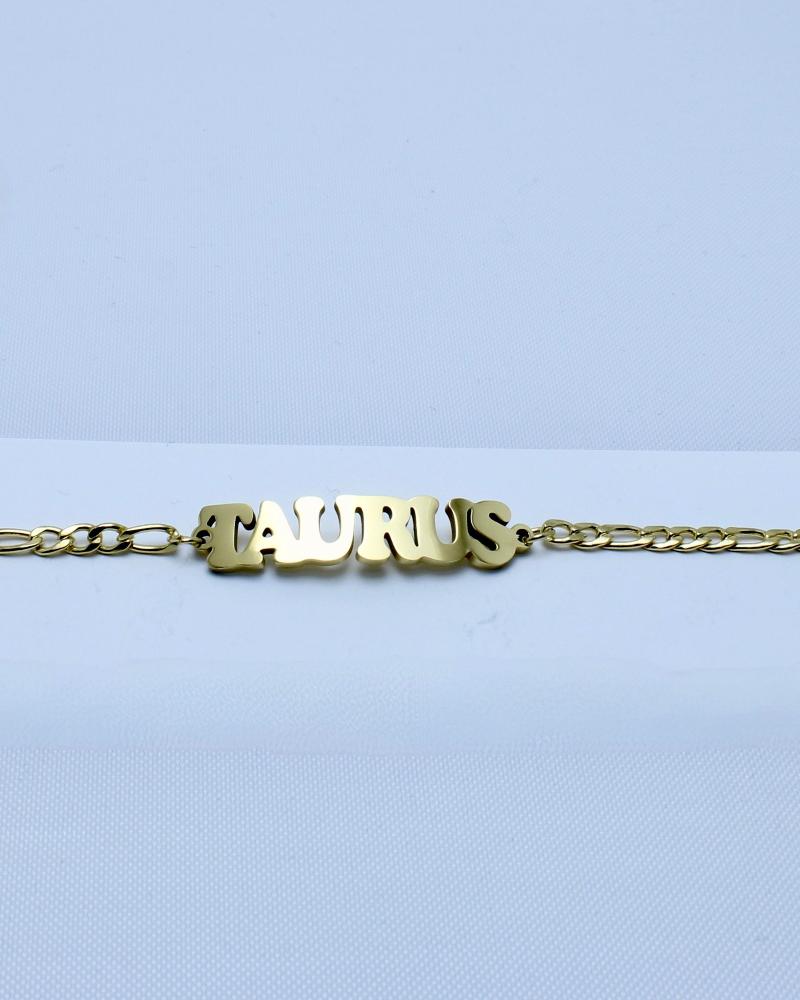 11 Stainless Steel Curb Zodiac Names Chains | Patterson Jewelry