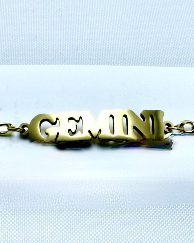 11 Stainless Steel Curb Zodiac Names Chains | Patterson Jewelry