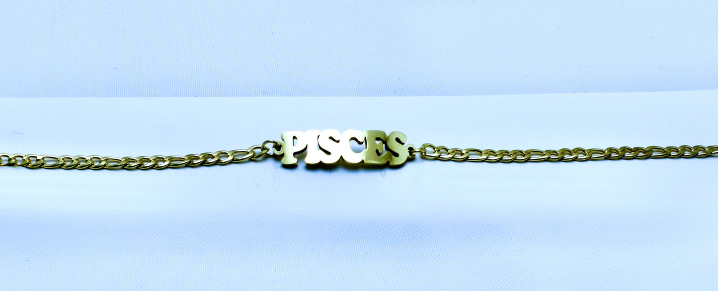 11 Stainless Steel Curb Zodiac Names Chains | Patterson Jewelry