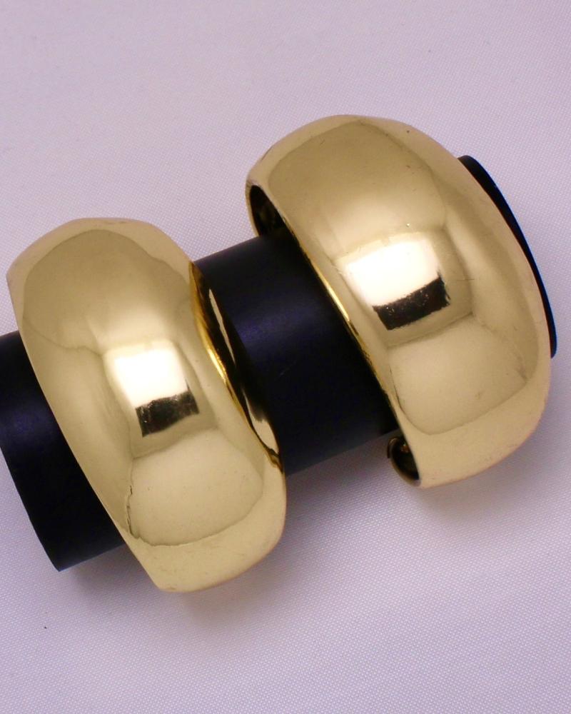 Large Wide Smooth Metal Cuff Bracelet Bangle | Patterson Jewelry