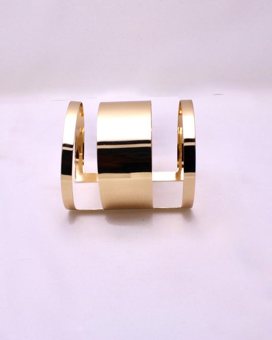 African wide cuff open bangle for women