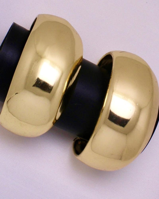 Large Wide Smooth Metal Cuff Bracelet Bangle | Patterson Jewelry