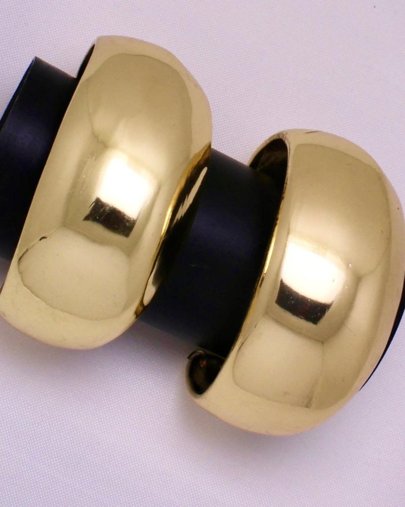 Large Wide Smooth Metal Cuff Bracelet Bangle | Patterson Jewelry